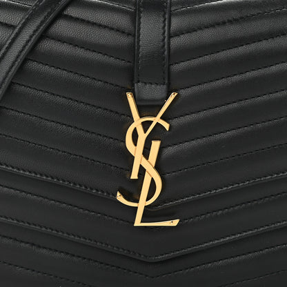 Saint Laurent Lambskin Matelasse Chevron Monogram Small Sulpice Bag Black 9 of 11