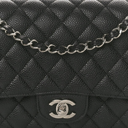 Chanel Caviar Quilted Medium Double Flap Black 8 of 10
