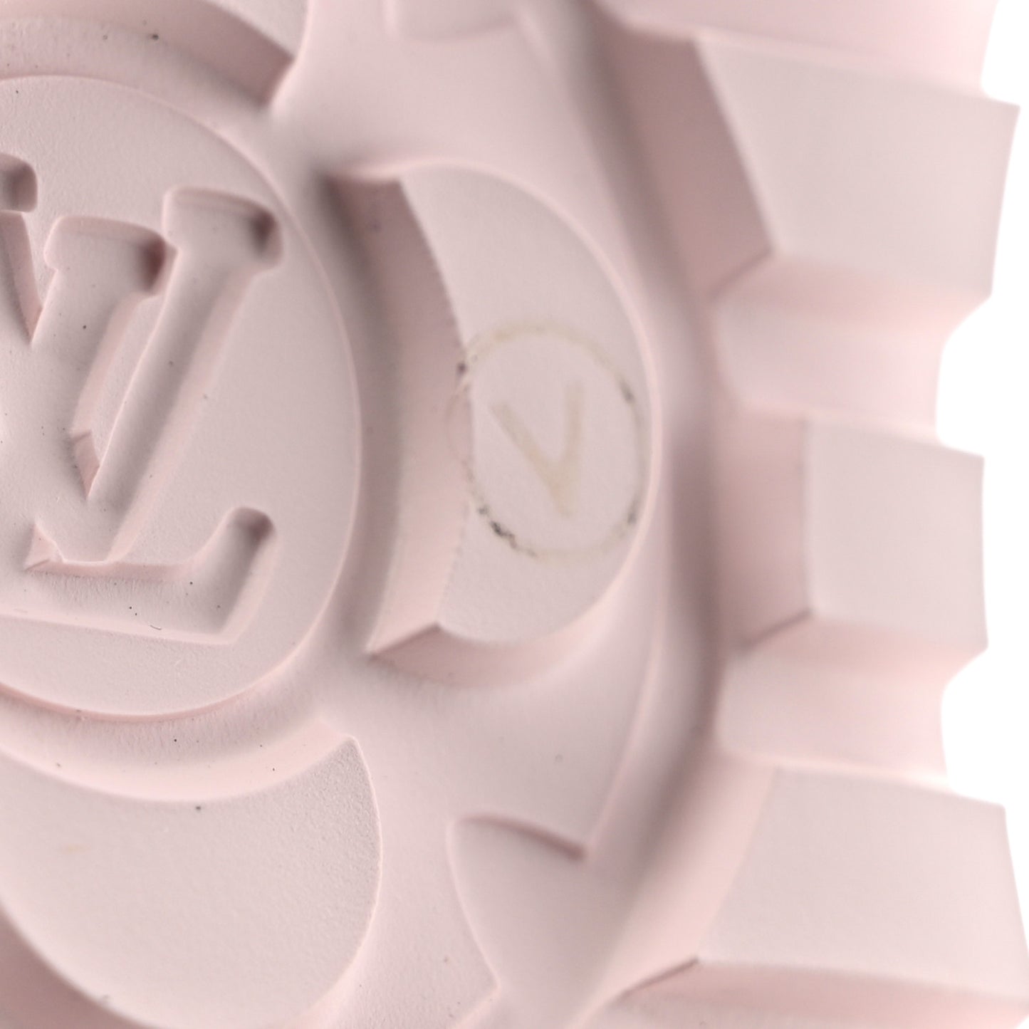 Canvas LV Squad Sneakers 38 White Pink