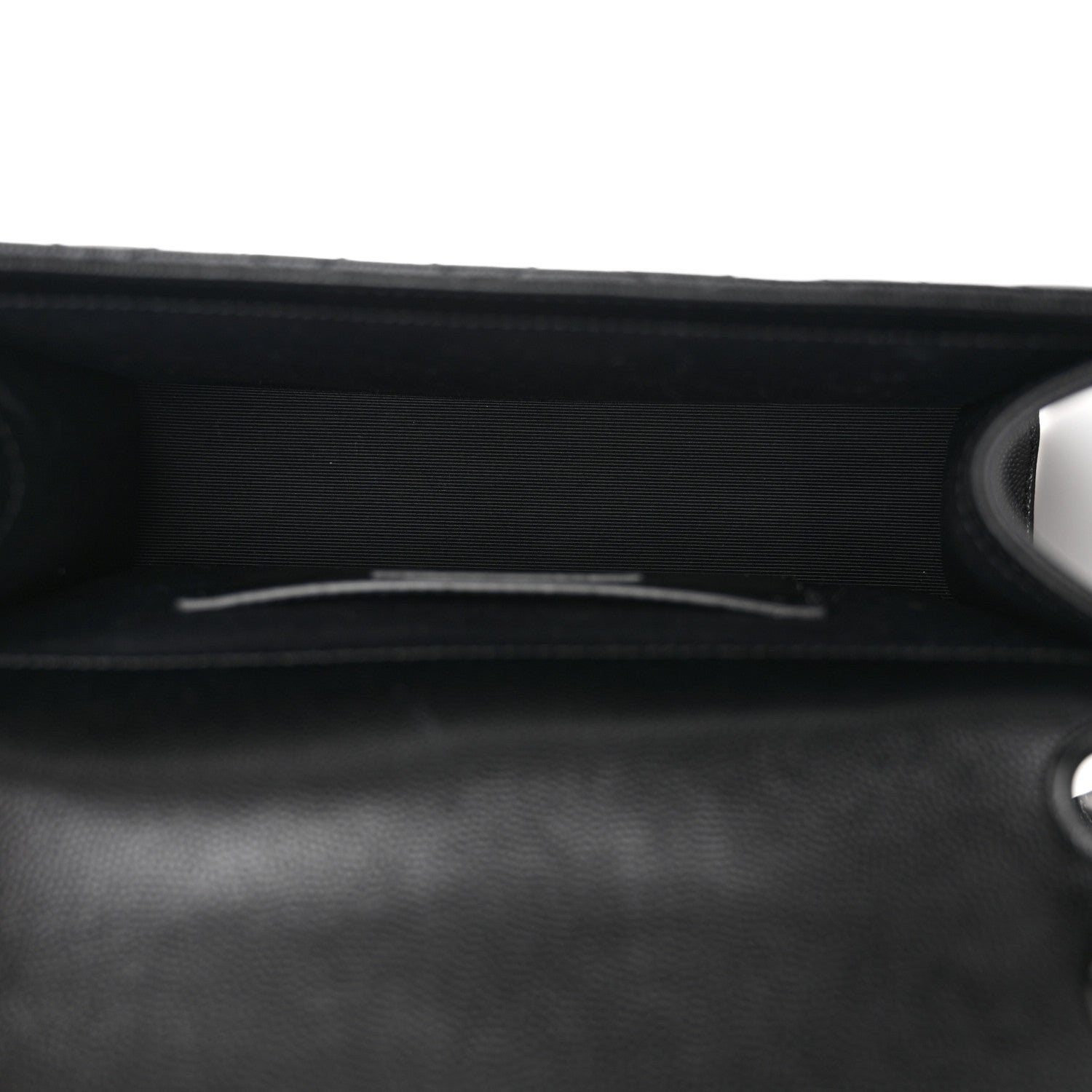 Saint Laurent Grain De Poudre Textured Mixed Matelasse Triquilt Medium Monogram Monochrome Satchel Black 5 of 14