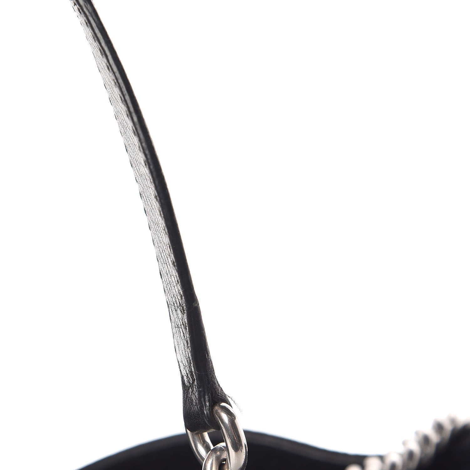 Gucci Pebbled Calfskin Studded Medium Soho Chain Shoulder Bag Black 15 of 16