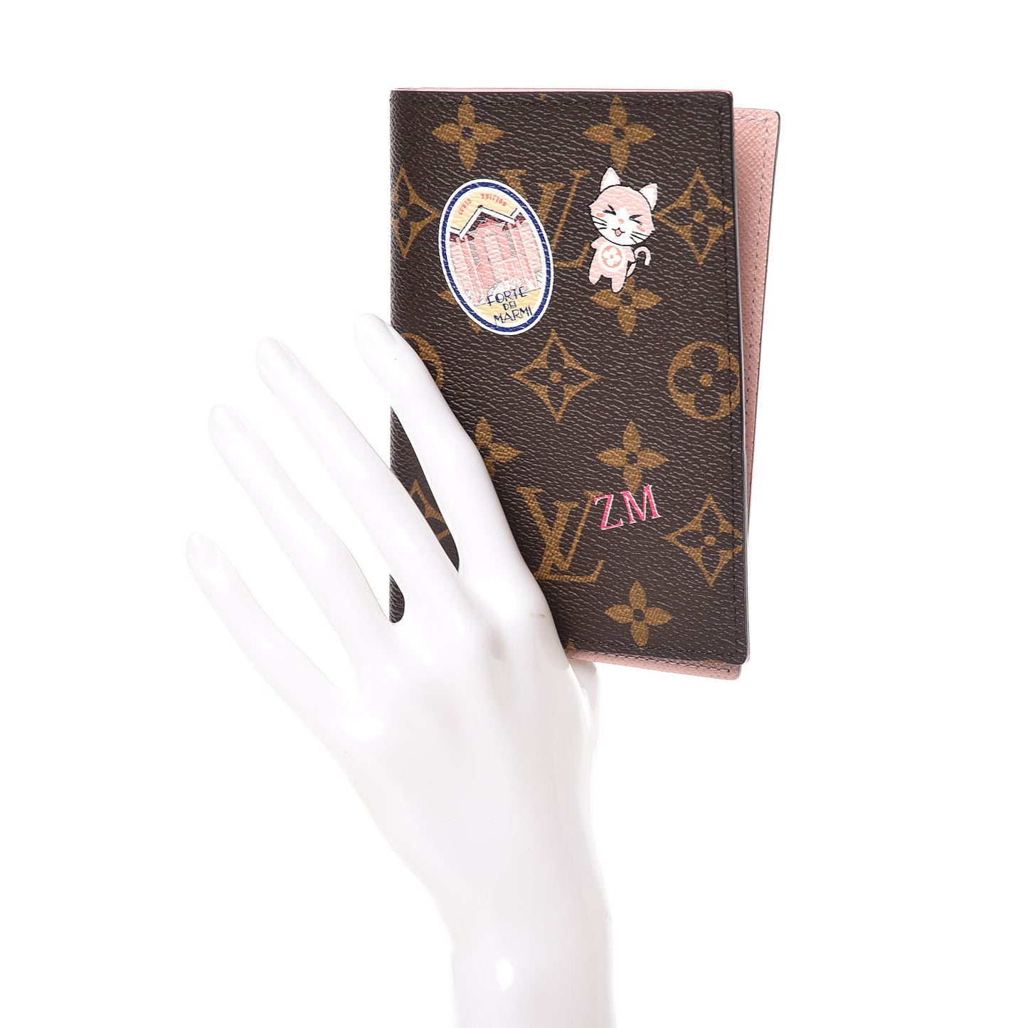 Monogram My LV World Tour Passport Cover Rose Ballerine