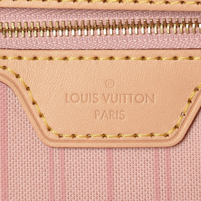 Louis Vuitton Damier Azur Neo Neverfull MM Rose Ballerine 6 of 9