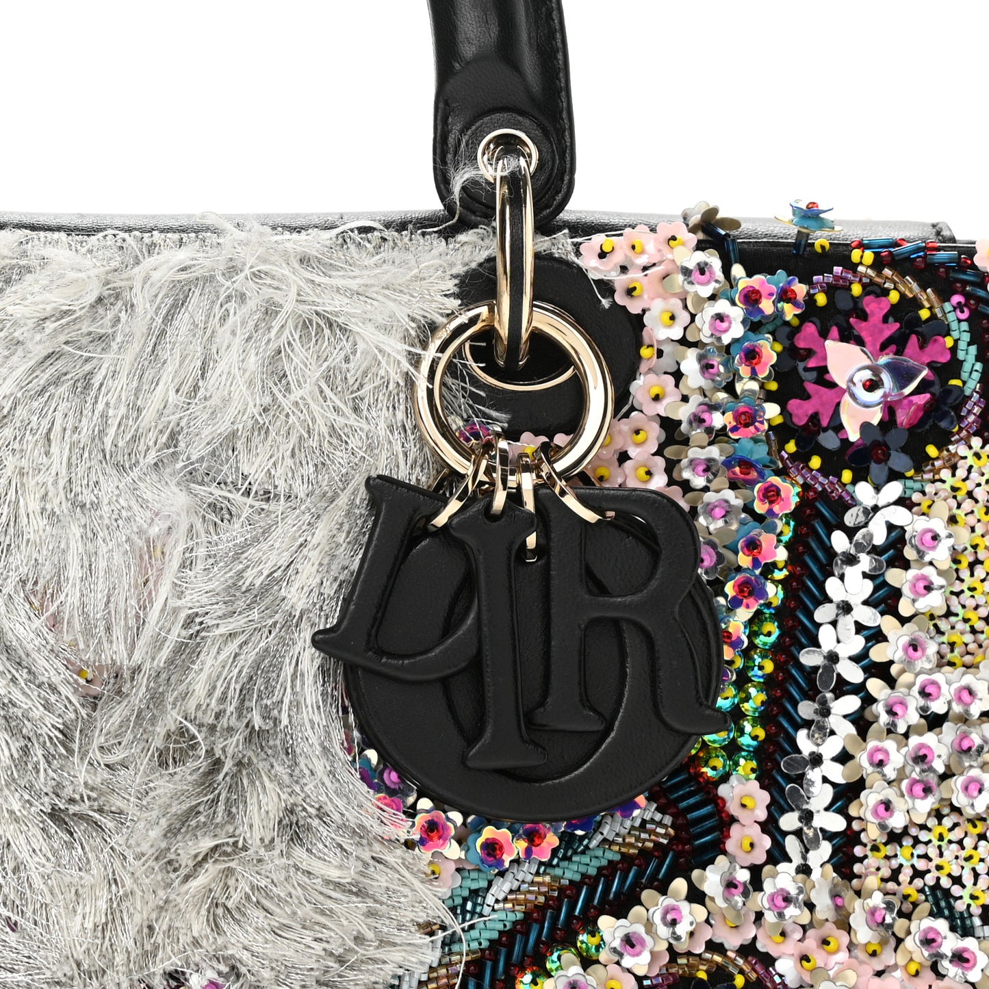Embroidered Sequin East West Lady Dior Multicolor