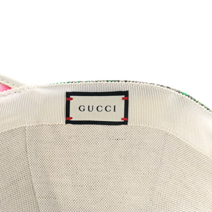 Gucci GG Supreme Flora Claudia Baseball Hat 58 L White 7 of 8