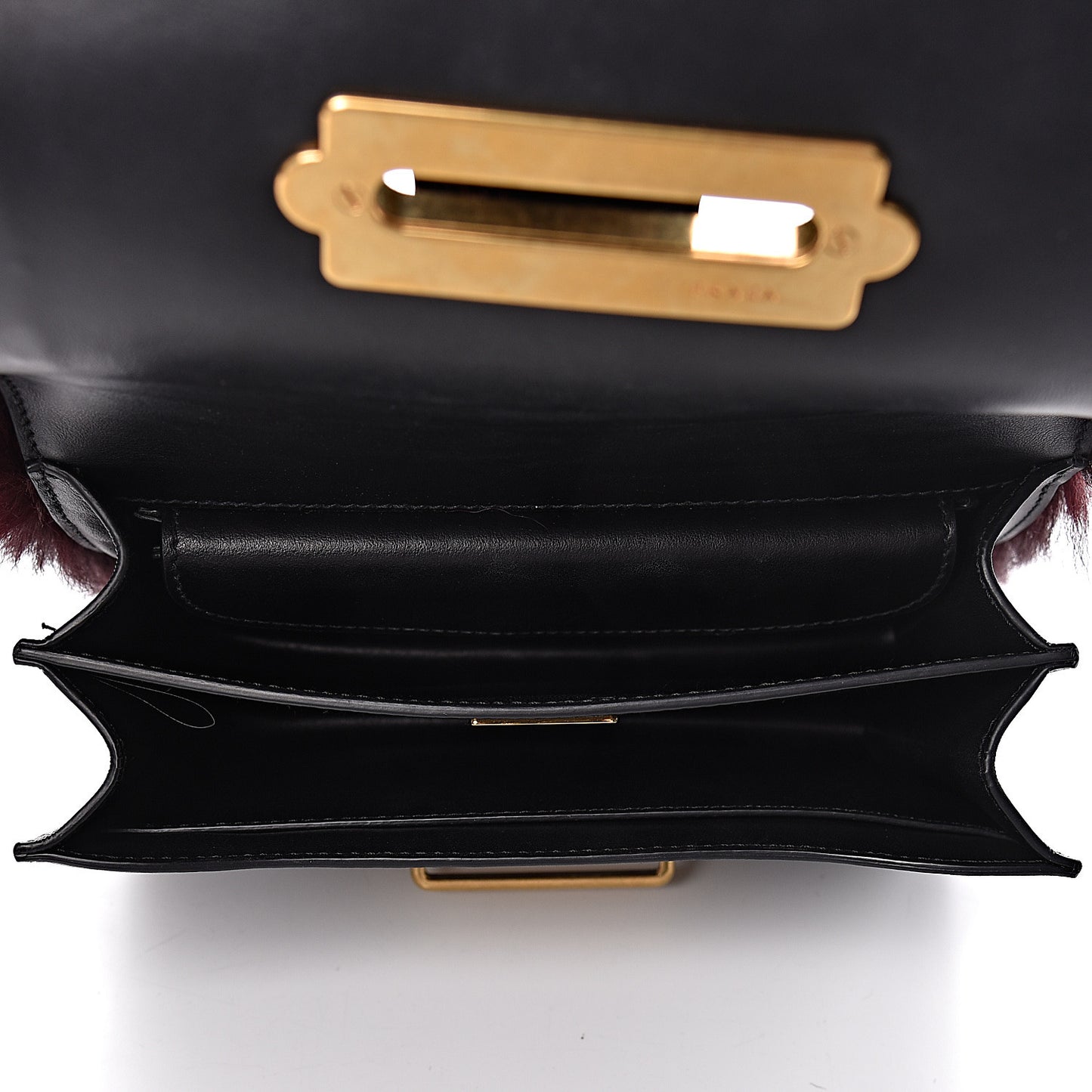 Calf Hair City Calfskin Cahier Bag Granato Black