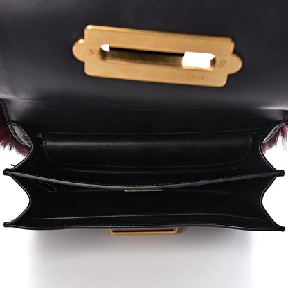Prada Calf Hair City Calfskin Cahier Bag Granato Black 5 of 9