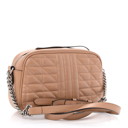 Gucci Calfskin Matelasse Aria Small GG Marmont Chain Shoulder Bag Camelia 3 of 11