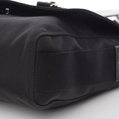 Gucci Canvas Web Medium Single Buckle Flap Messenger Bag Black 9 of 10