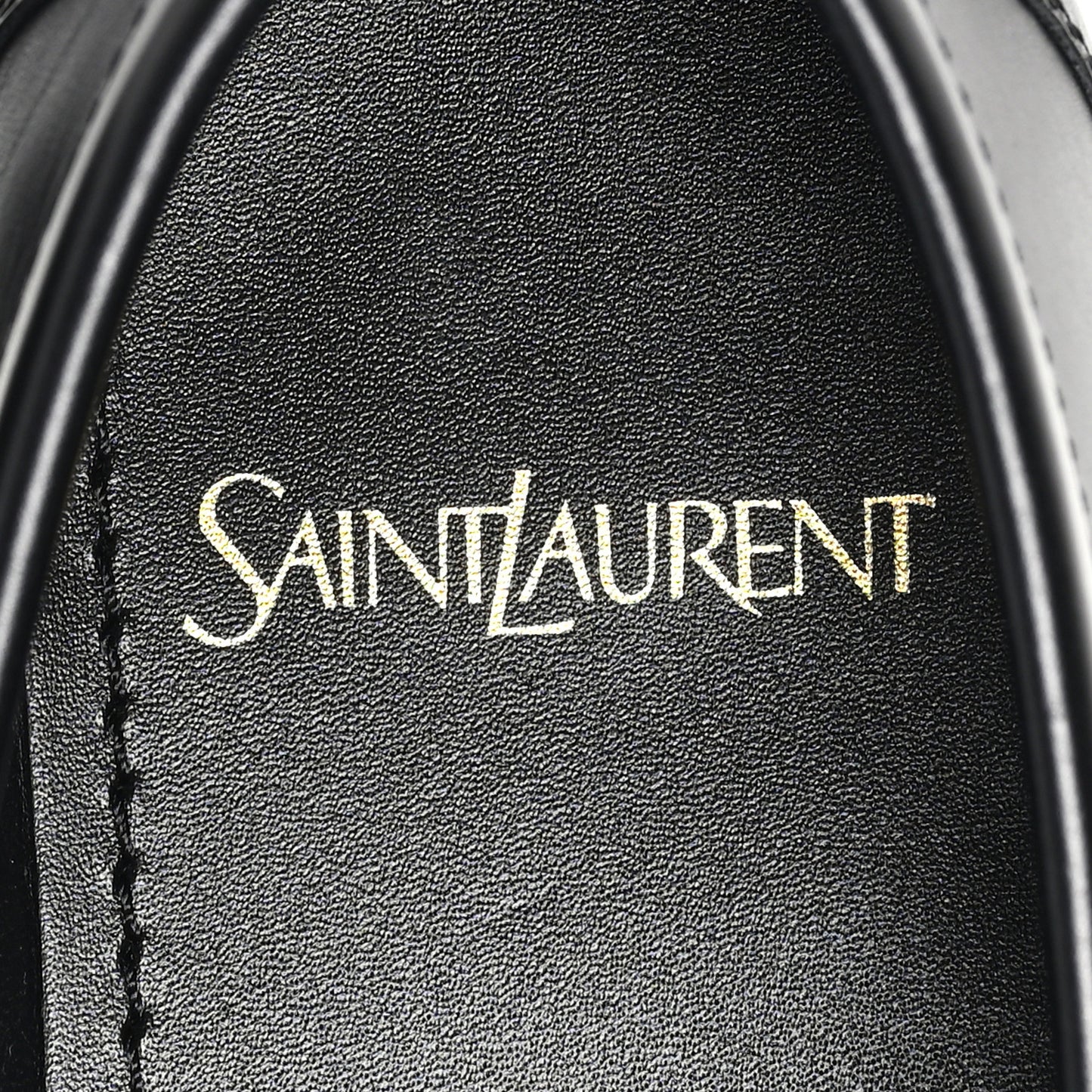 Calfskin Womens Laurent Penny Loafers 37.5 Black