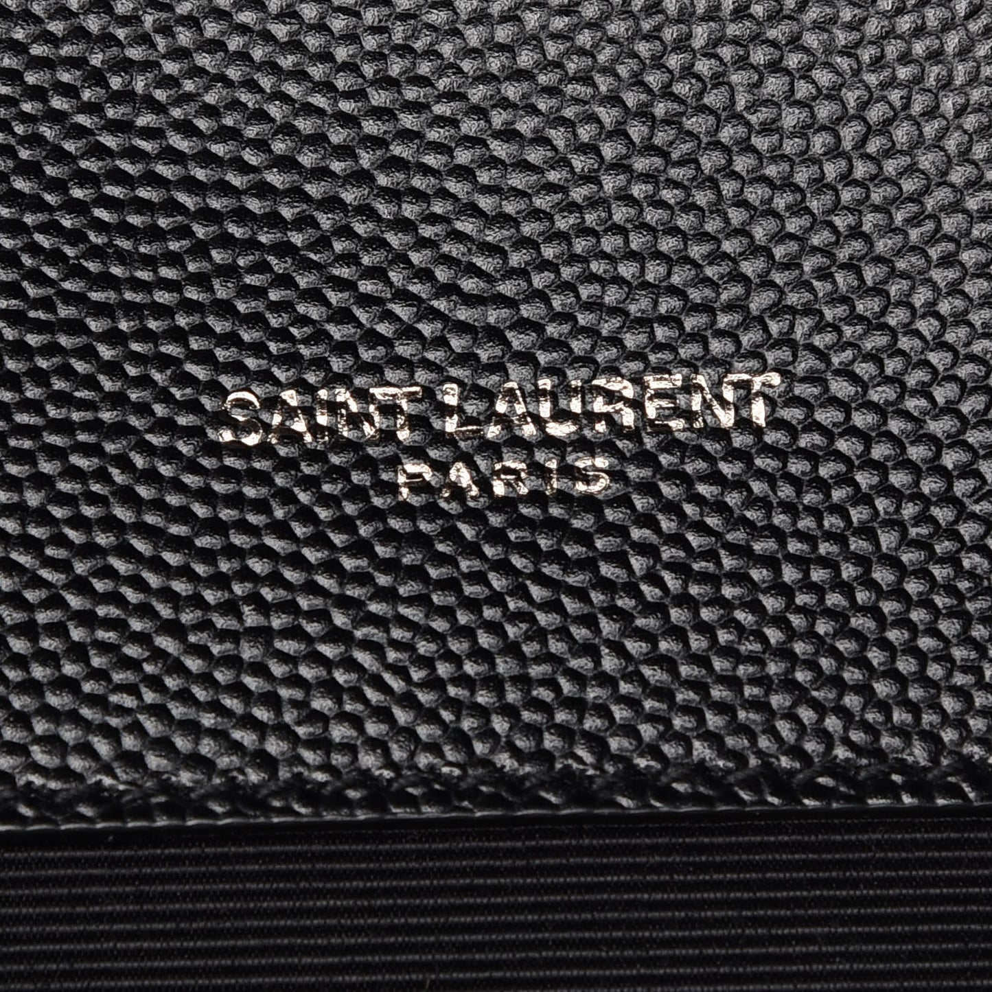 Grain De Poudre Textured Mixed Matelasse Large Triquilt Monogram Satchel Black