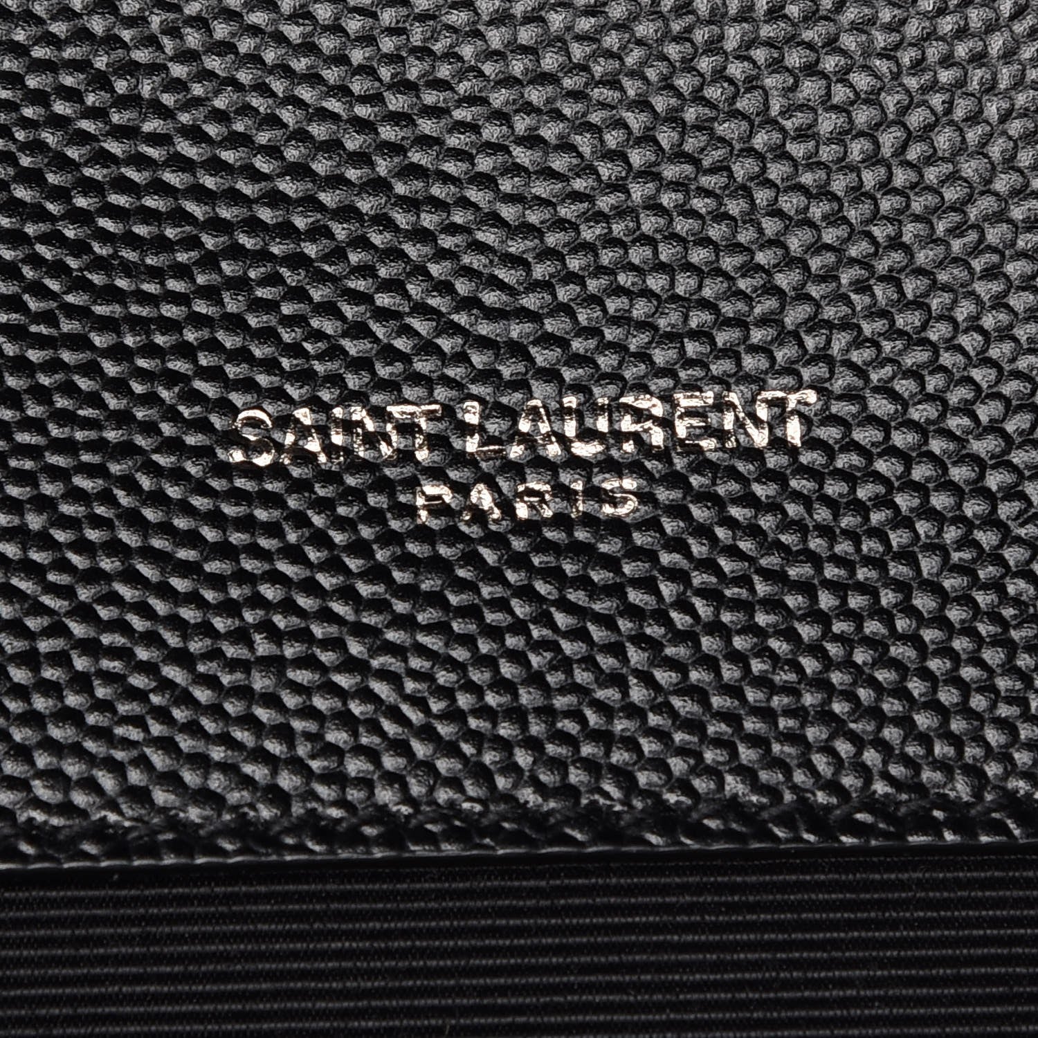 Saint Laurent Grain De Poudre Textured Mixed Matelasse Large Triquilt Monogram Satchel Black 13 of 17