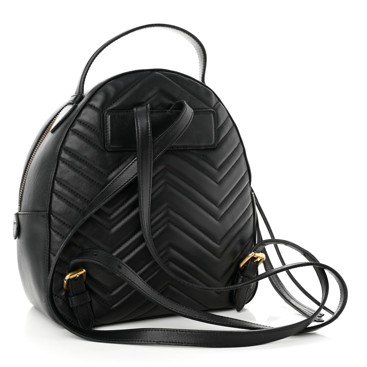 Calfskin Matelasse GG Marmont Dome Backpack Black