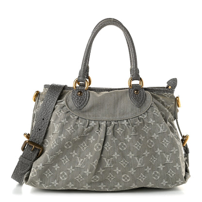 Louis Vuitton Denim Neo Cabby MM Grey 1 of 8