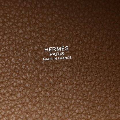 Hermes Taurillon Maurice Picotin Lock 18 PM Beige De Weimar 6 of 11