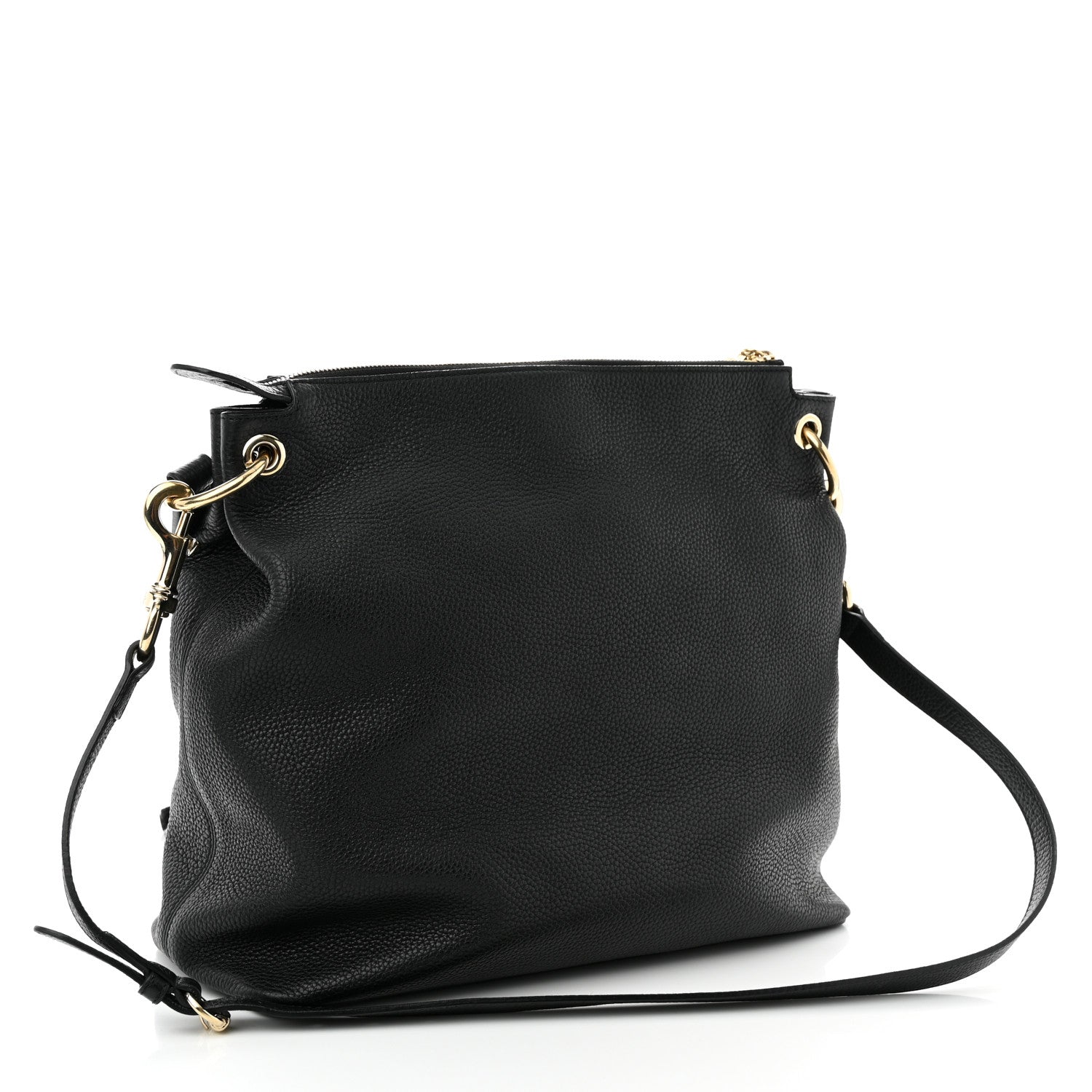 Gucci Pebbled Calfskin Large Soho Hobo Black 3 of 13