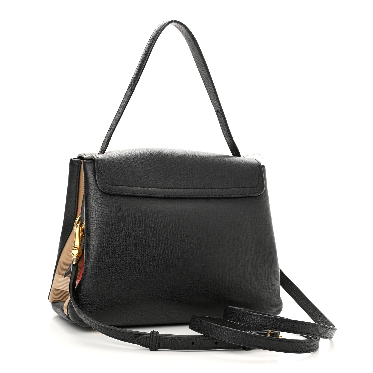 Burberry Derby Calfskin House Check Small Camberley Black 3 of 19