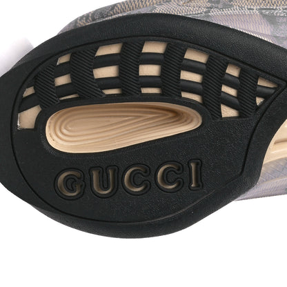 Gucci Ultralight Plume Calfskin Monogram Printed Mens Gucci Run Sneakers 8 Beige Blue 6 of 10
