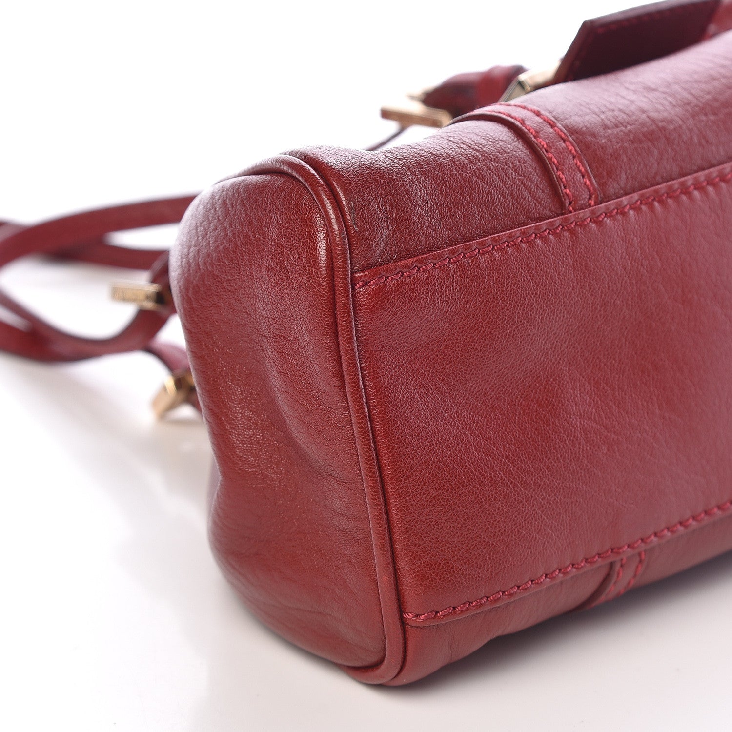 Fendi Nappa Elefante Mini Sporty Rosso Scuro 8 of 10