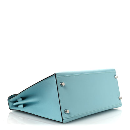 Hermes Epsom Kelly Sellier 28 Bleu Atoll 4 of 13