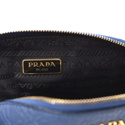 Prada Vitello Daino Cosmetic Pouch Bleuette 6 of 10