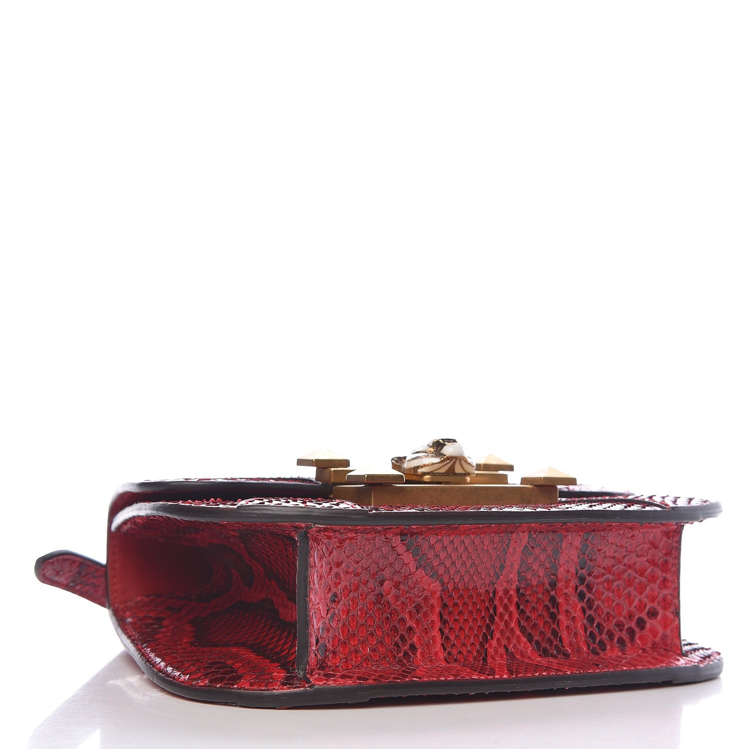 Gucci Elaphe Radiata Small Osiride Shoulder Bag Hibiscus Red 4 of 10