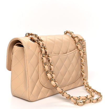 Chanel Caviar Quilted Small Double Flap Beige 3 of 8