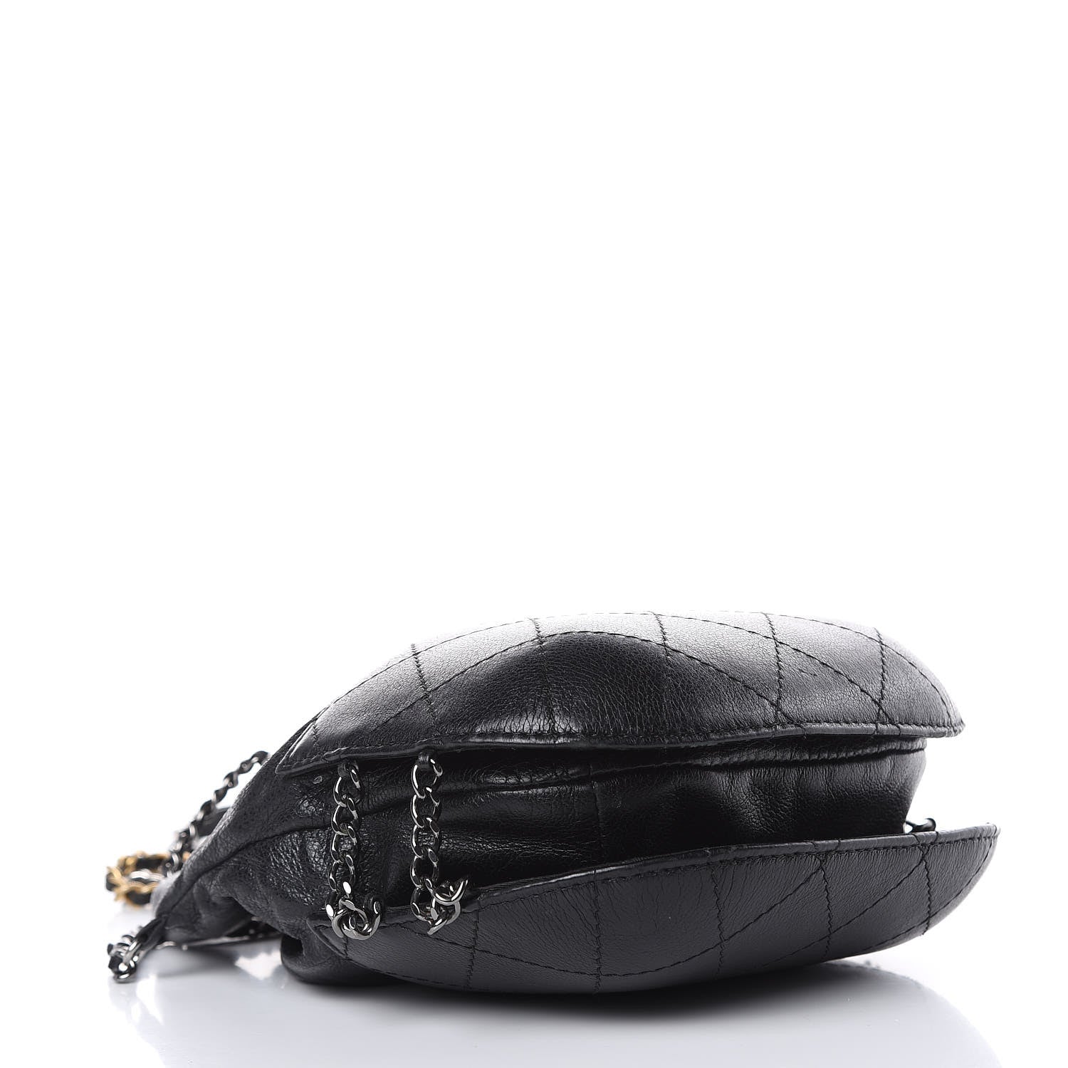 Chanel Calfskin Quilted Small Gabrielle Bucket Black 4 of 10