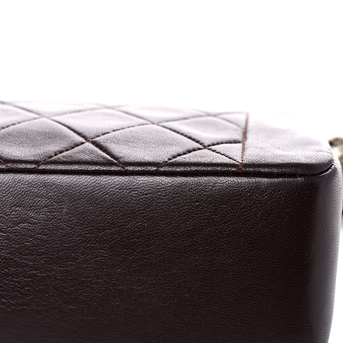 Lambskin Quilted Medium Single Flap Burgundy