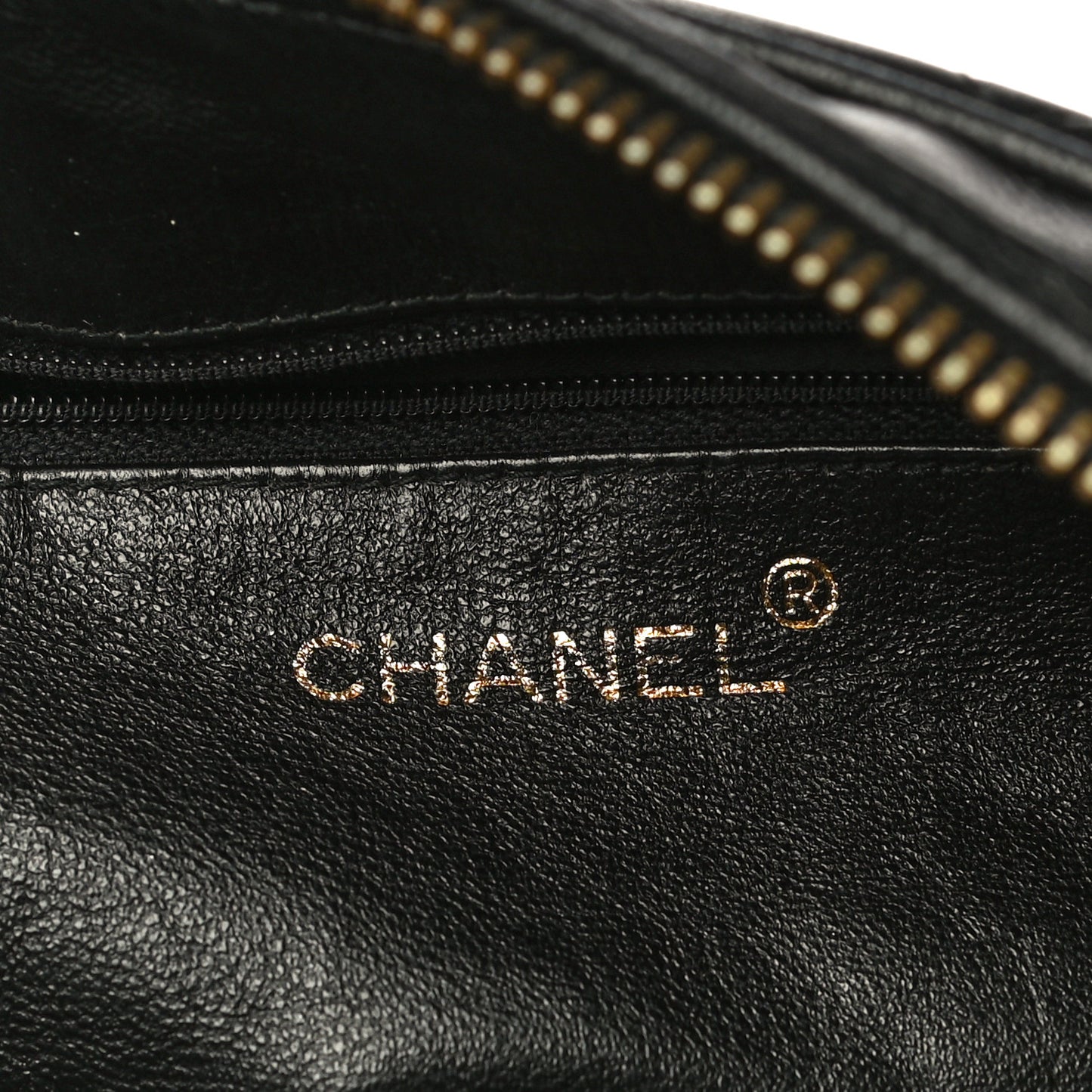 Lambskin Quilted CC Tassel Camera Case Black