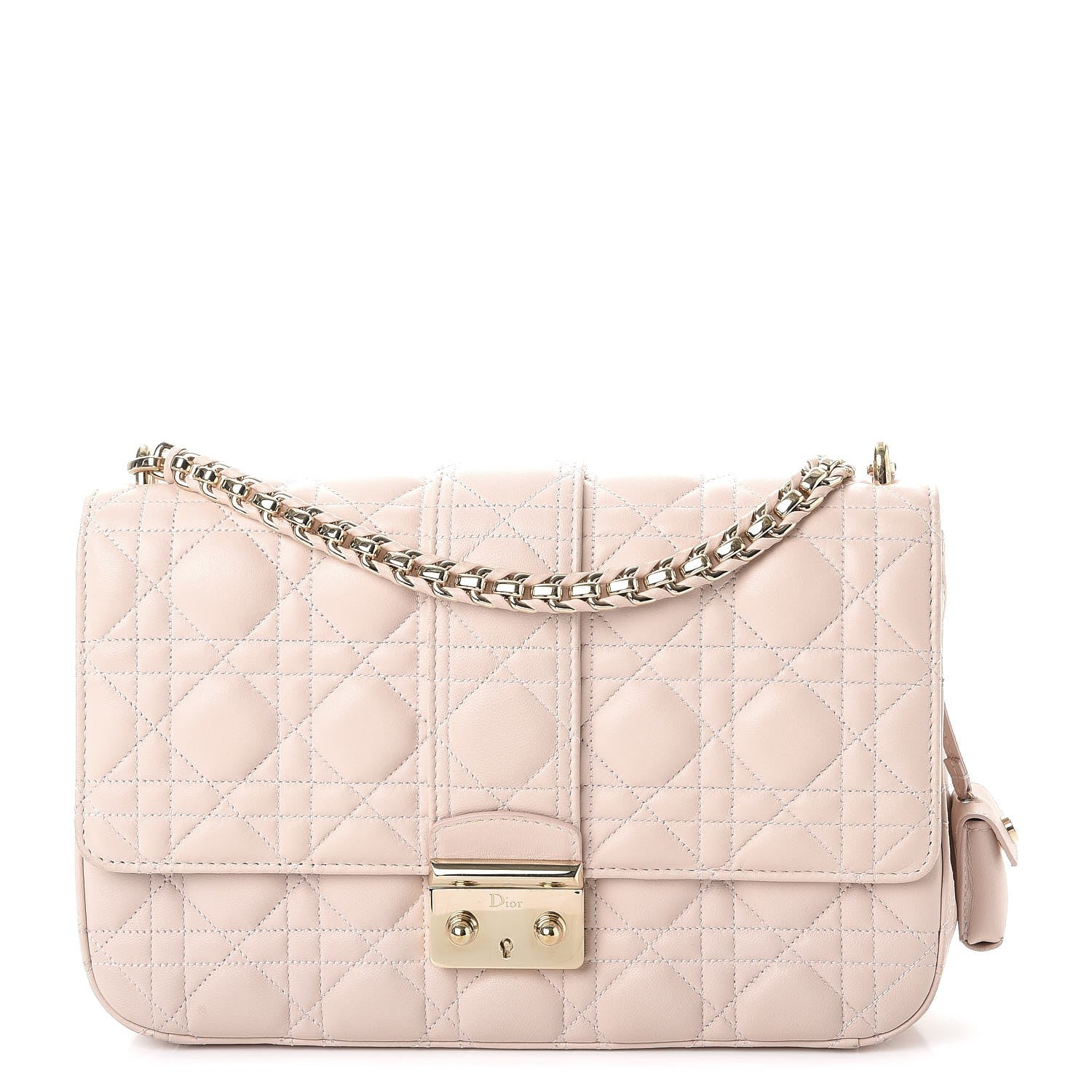 Christian Dior Lambskin Cannage Medium Miss Dior Flap Light Pink 1 of 12
