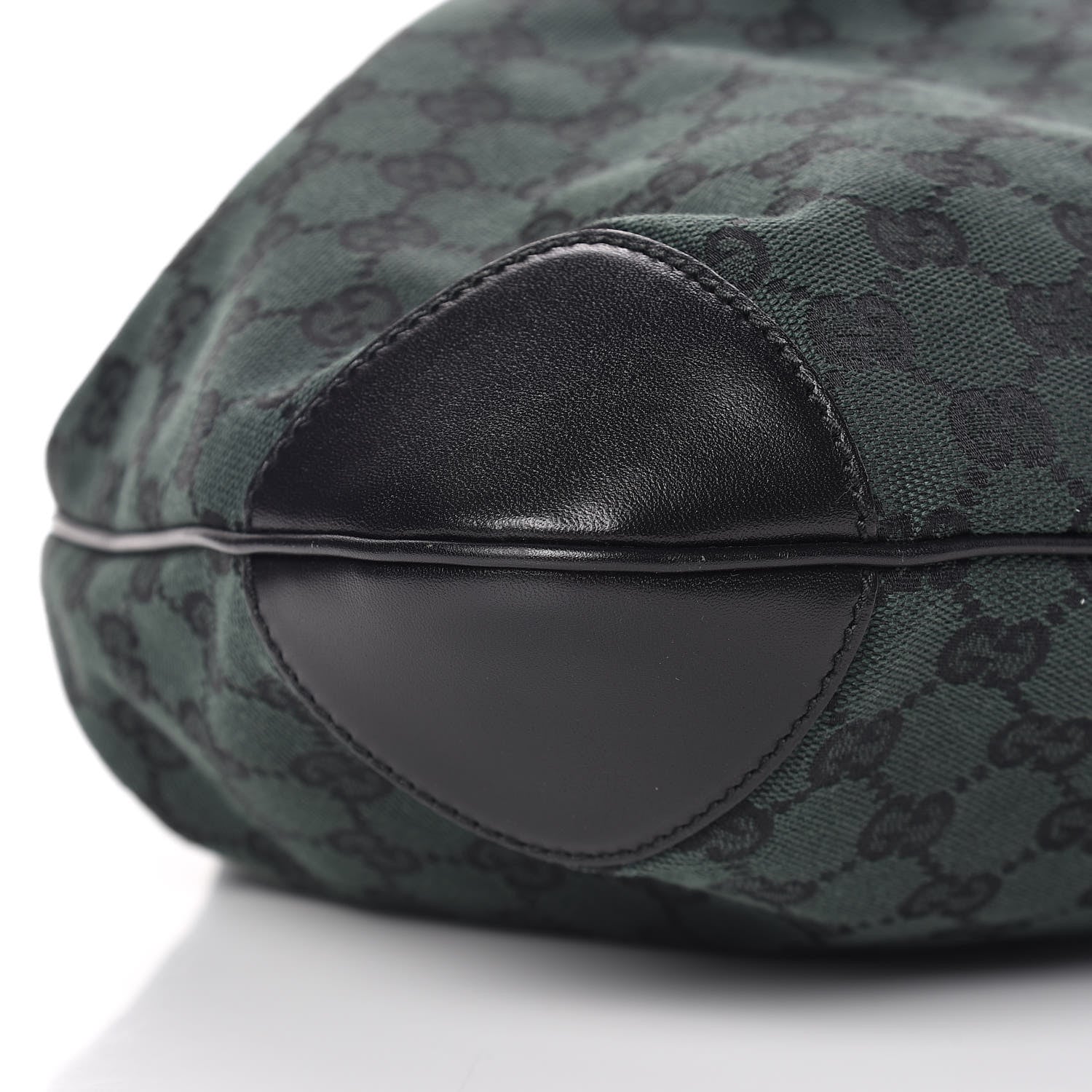 Gucci Monogram Drawstring Shoulder Bag Green 9 of 10