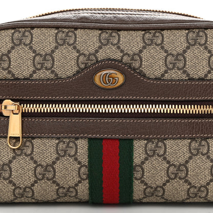 Gucci GG Supreme Monogram Web Small Ophidia Belt Bag 95 38 Dark Brown 8 of 10