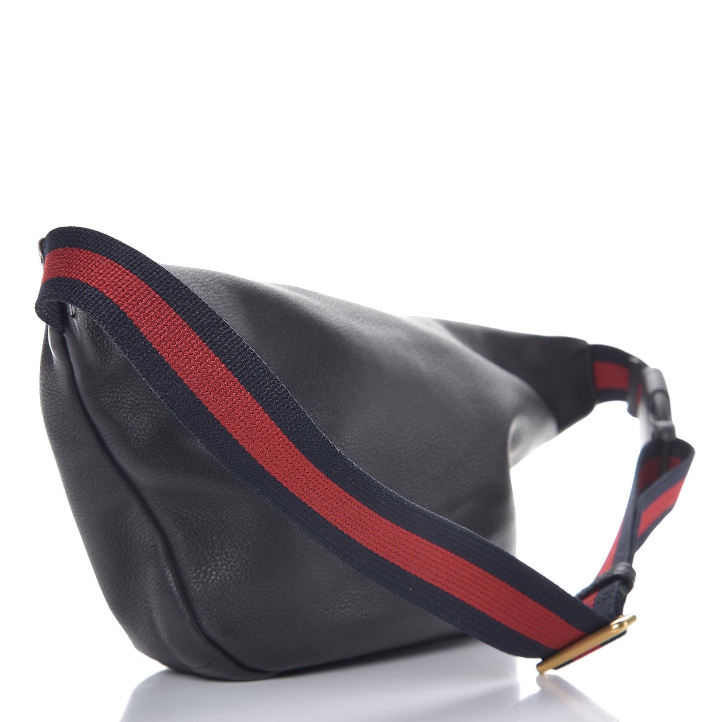Grained Calfskin Coco Capitan Logo Belt Bag Black