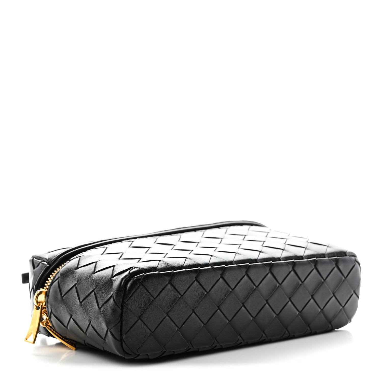 Bottega Veneta Calfskin Intrecciato Bang Bang Vanity Case Black 4 of 10