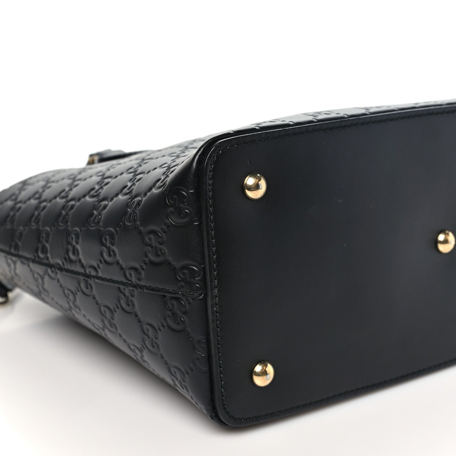 Gucci Guccissima Linea A Foldover Tote Black 9 of 10