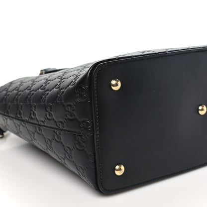 Gucci Guccissima Linea A Foldover Tote Black 9 of 10