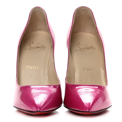 Christian Louboutin Patent Pigalle Follies 100 Pumps 37 Plum 2 of 11