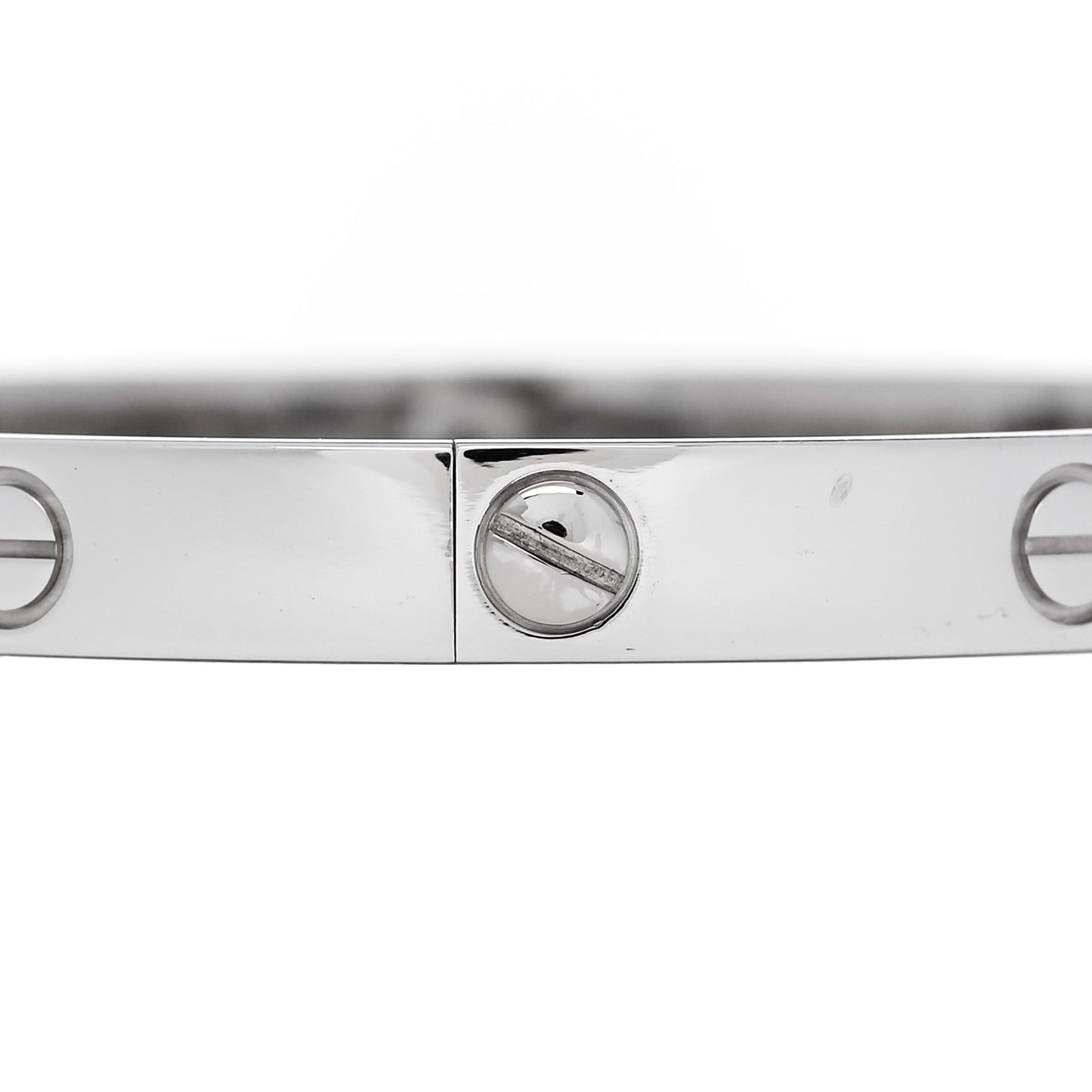 18K White Gold 4 Diamond Love Bracelet 18