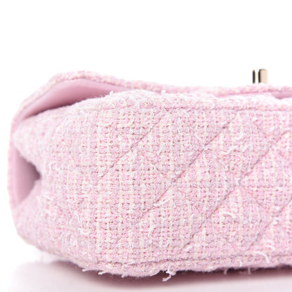 Chanel Tweed Quilted Mini Rectangular Flap Pink 6 of 11