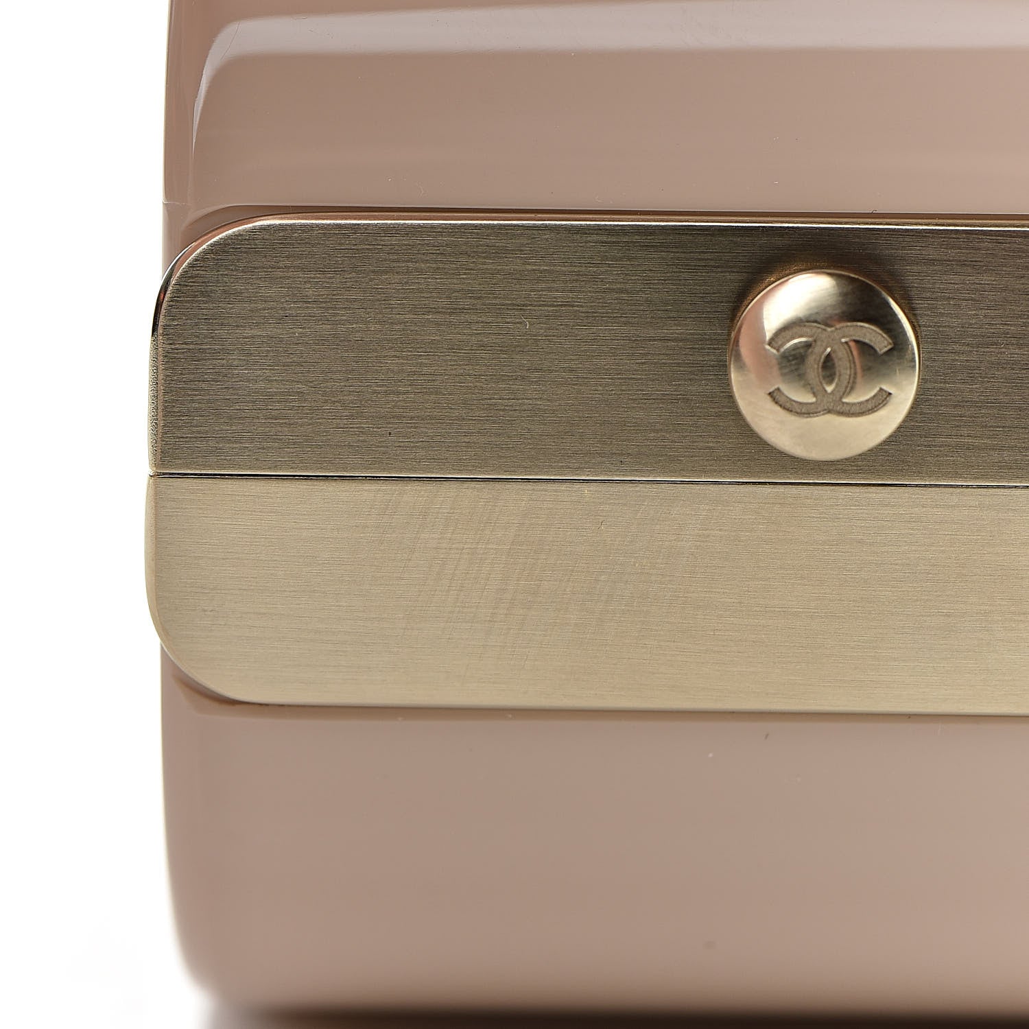 Chanel Resin Pearl CC Cuff Gold Pearly White Beige 5 of 6