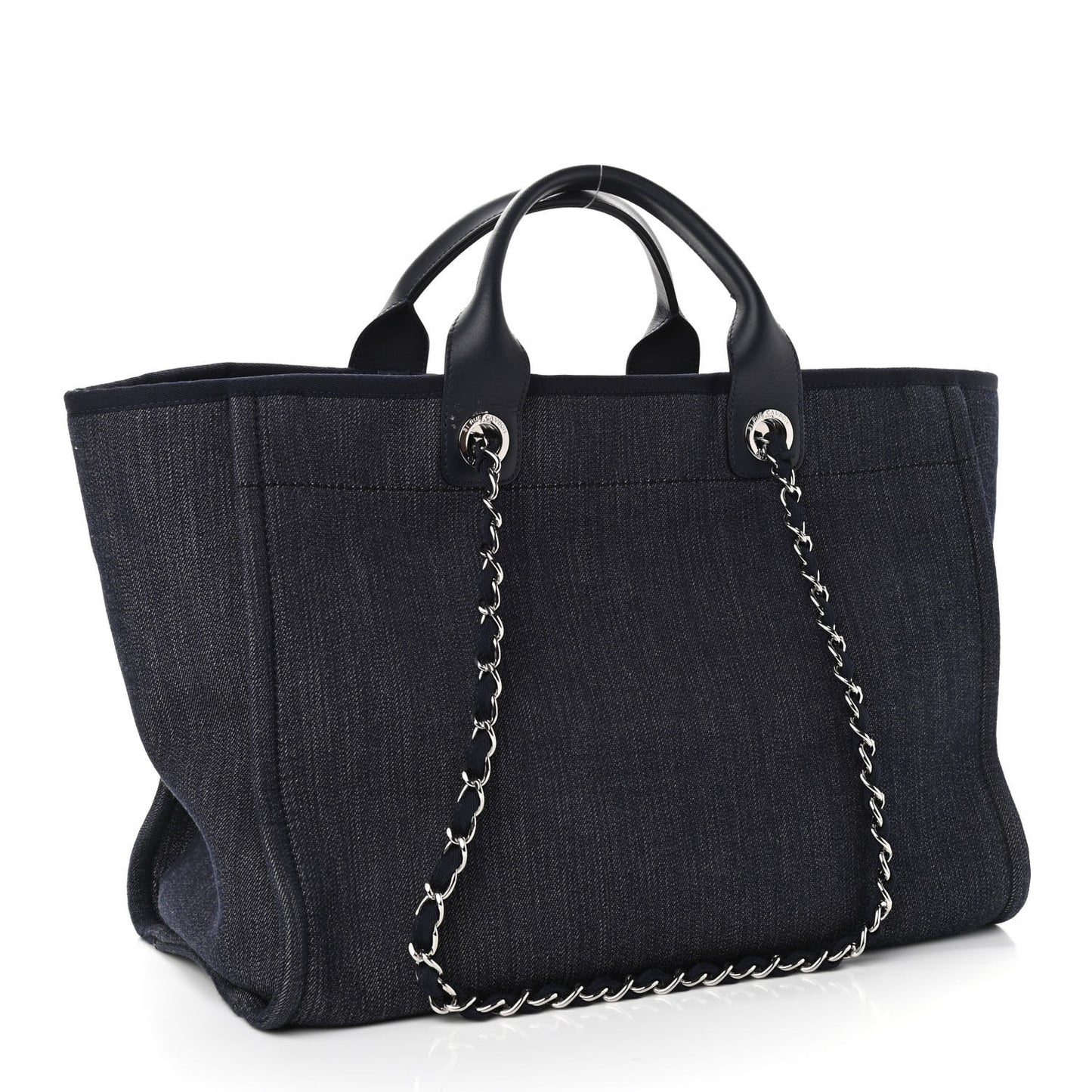 Denim Medium Deauville Tote Dark Blue