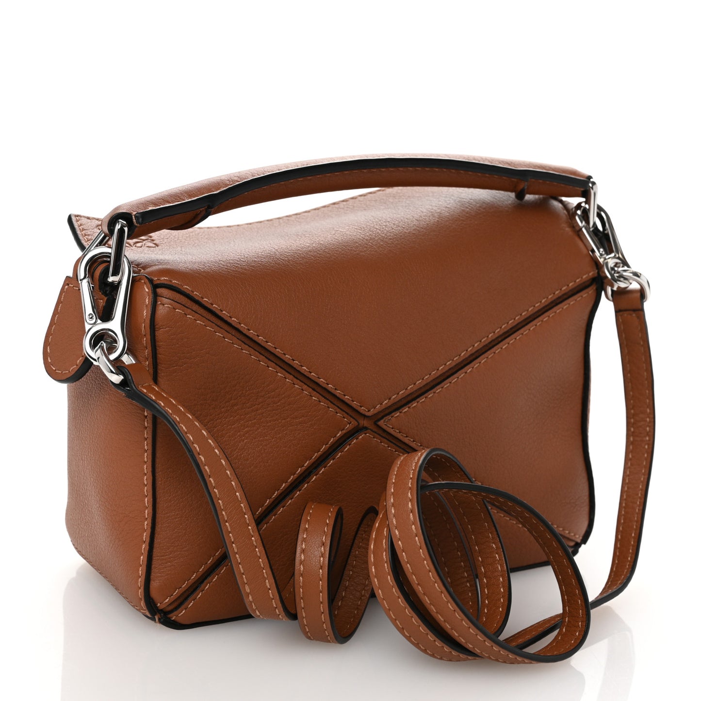 Calfskin Mini Puzzle Bag Tan