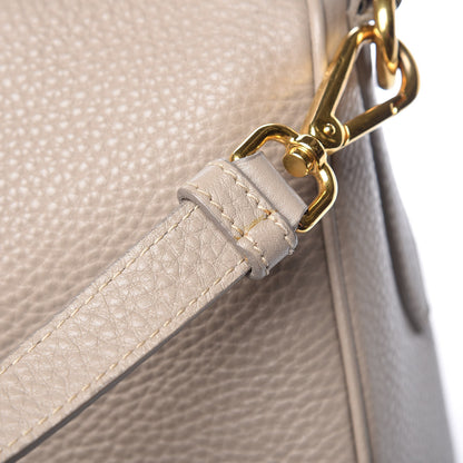 Prada Vitello Daino Bauletto Tote Pomice 13 of 17