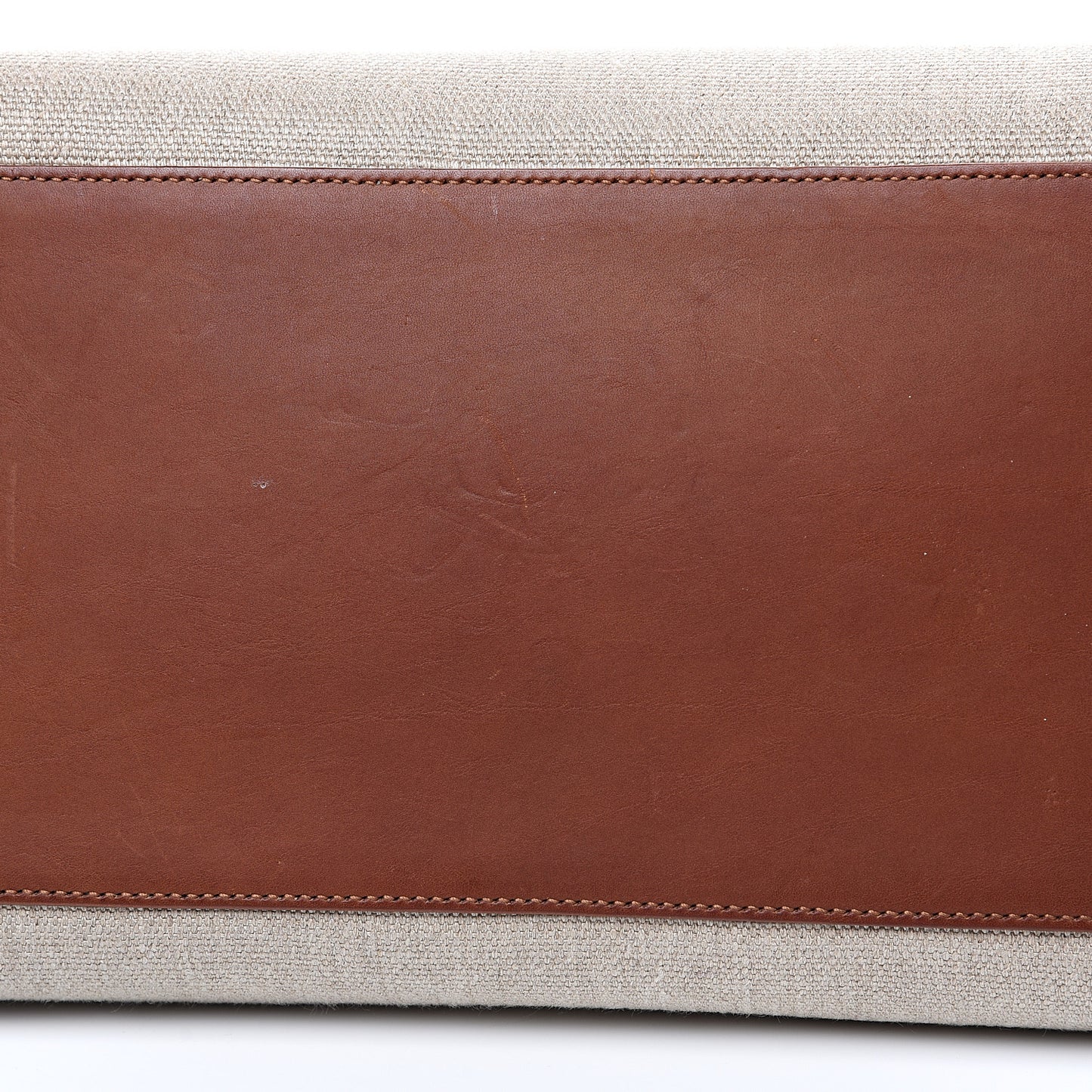 Linen Calfskin Medium Souple Sac De Jour Cognac
