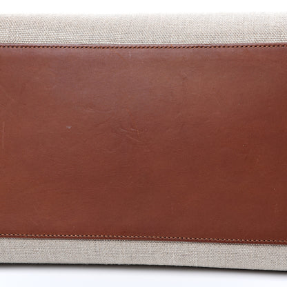 Saint Laurent Linen Calfskin Medium Souple Sac De Jour Cognac 8 of 14