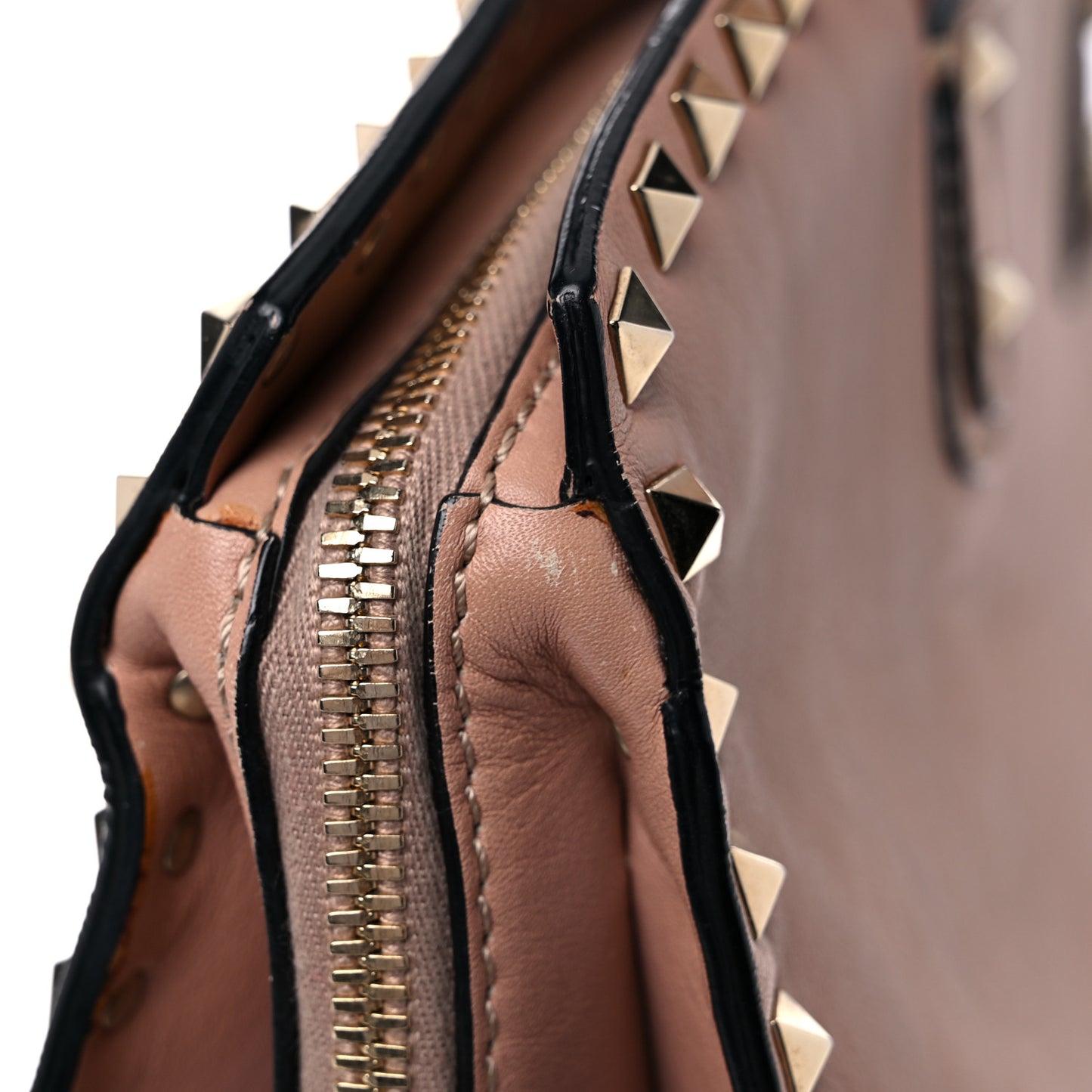 Vitello Rockstud Dome Shopper Soft Noisette