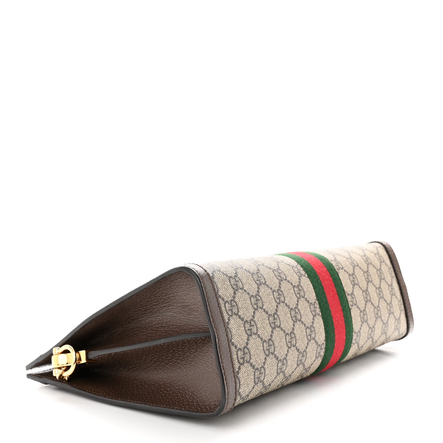 Gucci GG Supreme Monogram Web Medium Ophidia Chain Shoulder Bag Brown 4 of 10