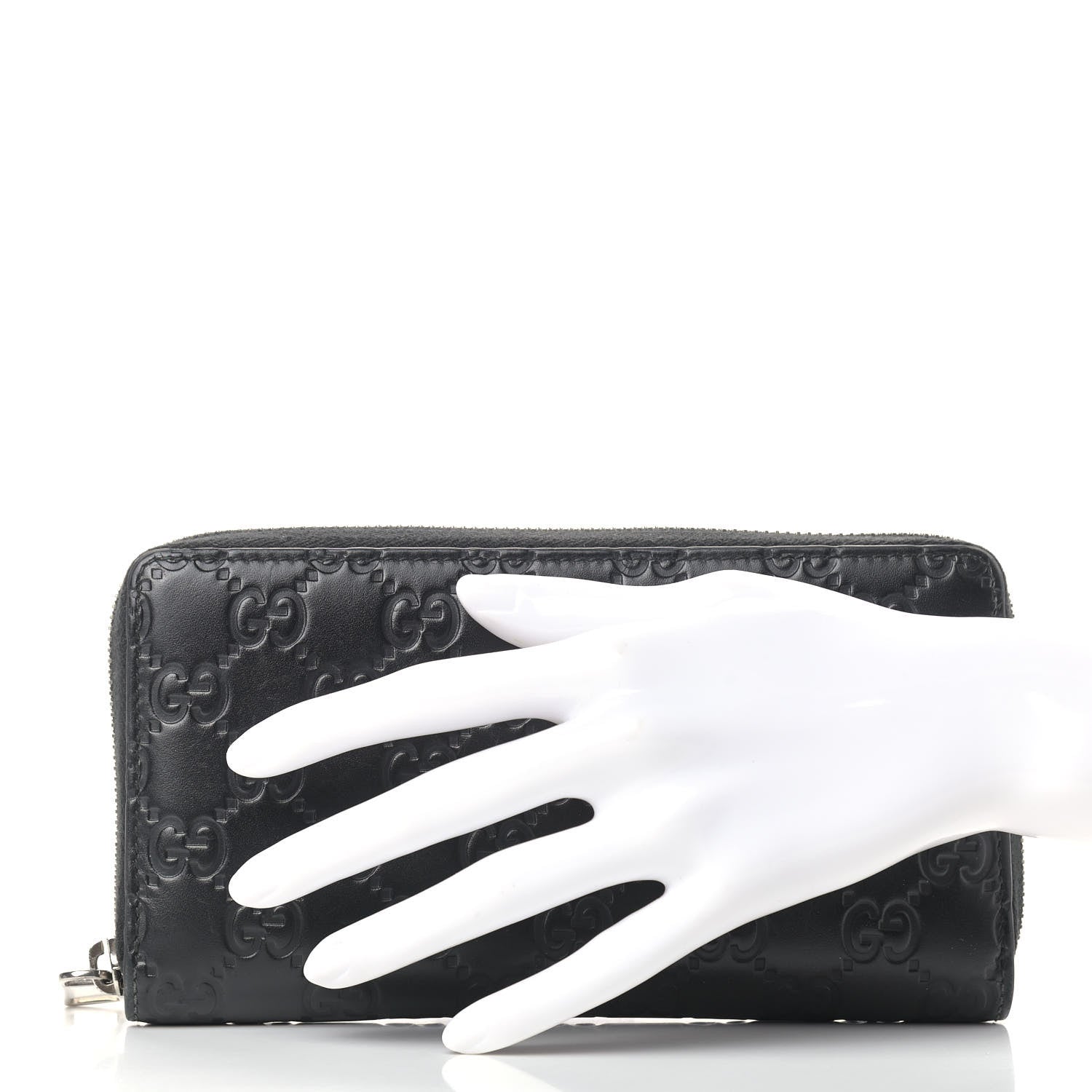 Gucci Guccissimma Signature Dorian Zip Around Wallet Black 2 of 10