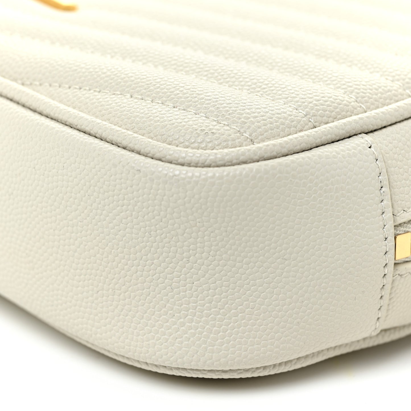 Grain De Poudre Matelasse Monogram Mini Lou Camera Bag Crema Soft